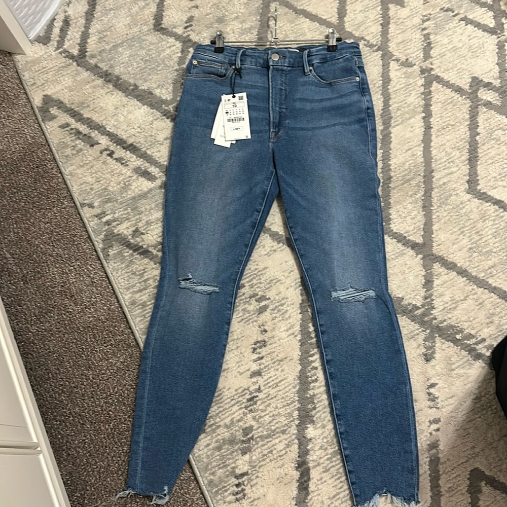 New! Good American for Zara skinny raw cut